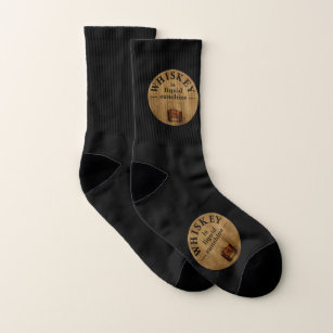 whiskey funny quote vintage  socks