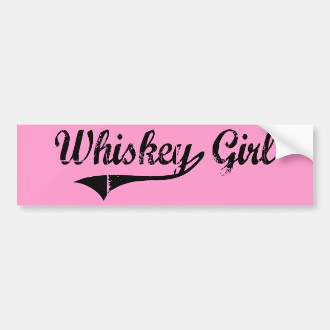 Whiskey Girl Bumper Sticker (Front)