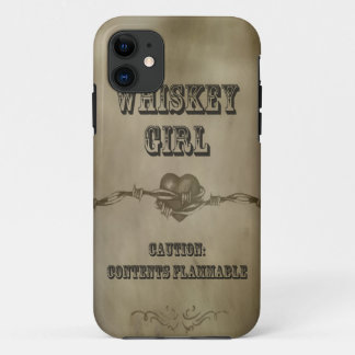 Whiskey Girl - Caution! Cell Phone Case