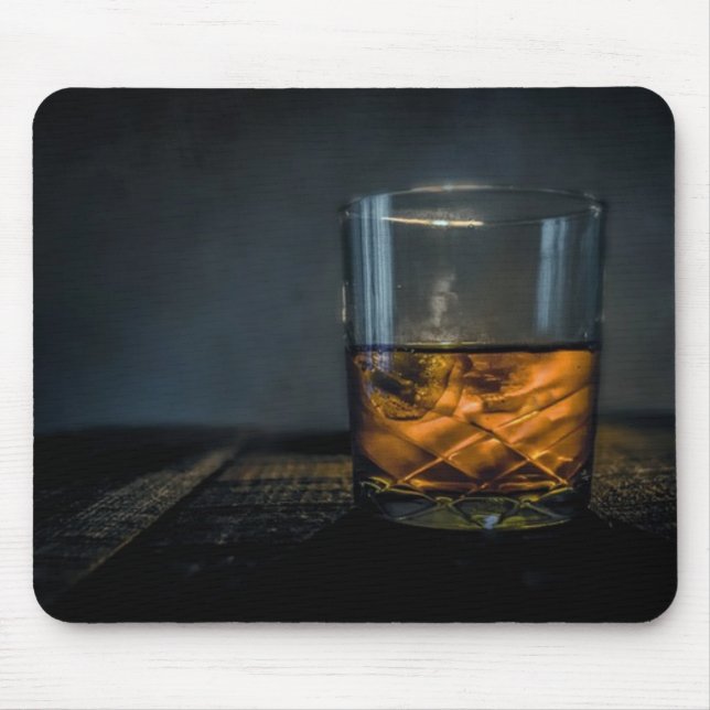 Whiskey Glass Mouse Pad (Front)