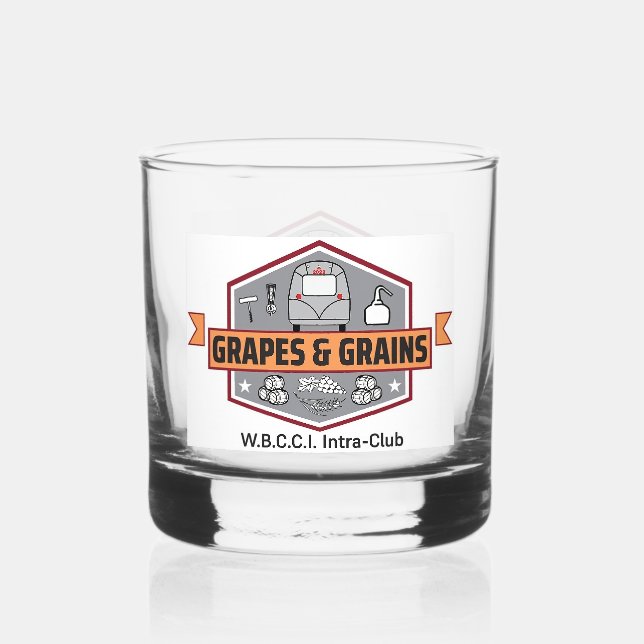Whiskey Glass with Logo (Front)
