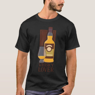 Whiskey Helps Whisky Bourbon Scotch Drinking Alco T-Shirt
