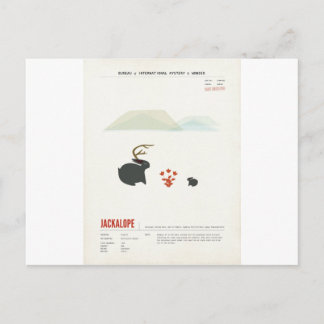 Whiskey Jackalope Postcard