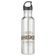 Whiskey label - funny water bottle