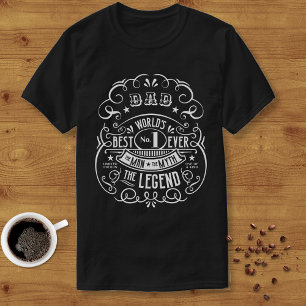 Whiskey Label Man Myth Legend Dad Personalised  T-Shirt