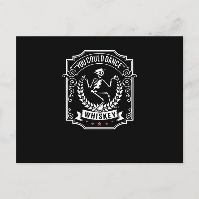 Whiskey Lover | You Could Dance Whiskey Postcard (Front)