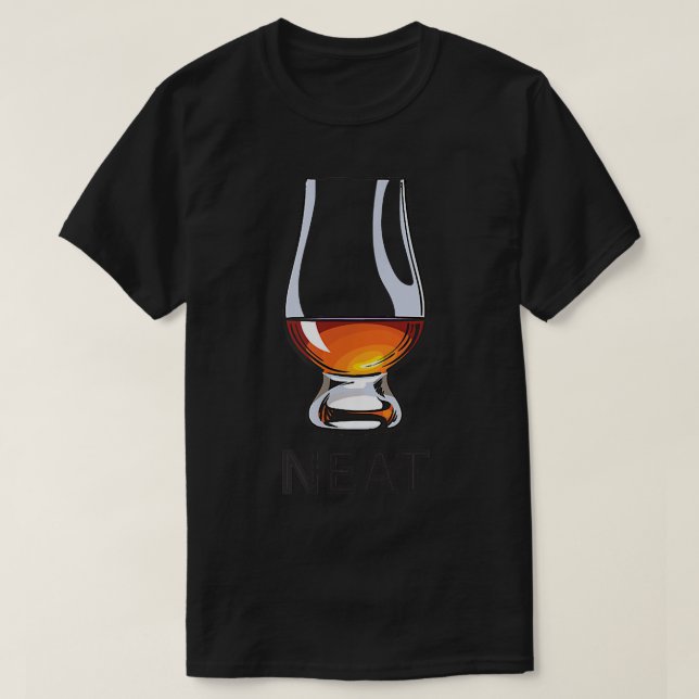 Whiskey Neat T Shirt (Design Front)