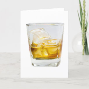 Whiskey on the rocks card