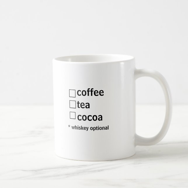 Whiskey optional checklist mug (Right)