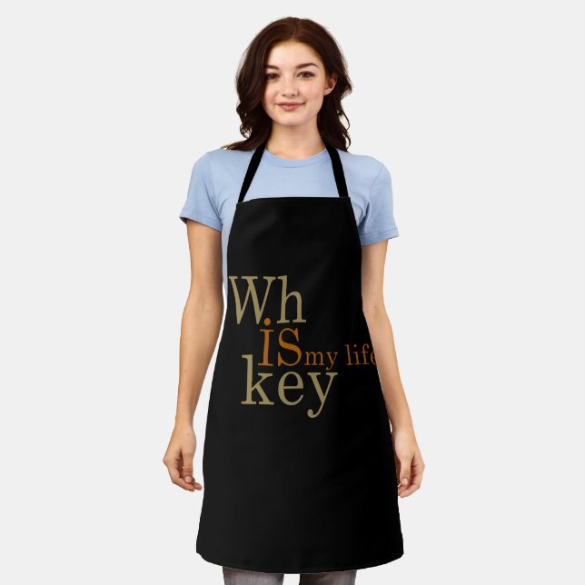 Whiskey quotes funny alcohol sayings gifts apron (Worn)