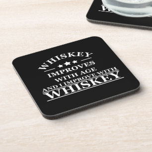 Whiskey quotes funny alcohol sayings gifts coaster