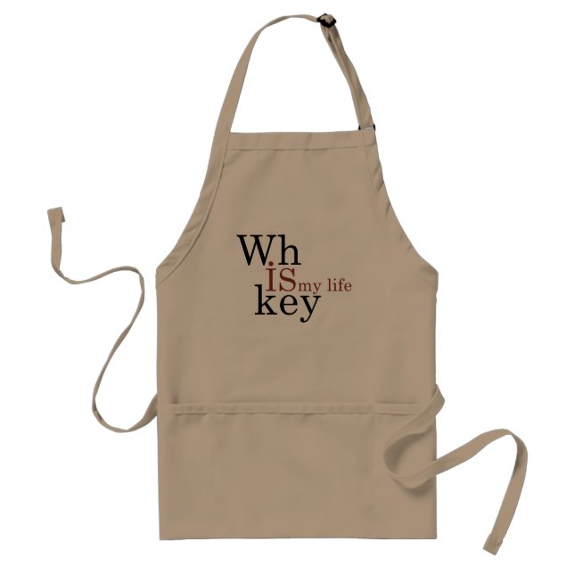 Whiskey quotes funny drinking alcohol sayings standard apron (Front)
