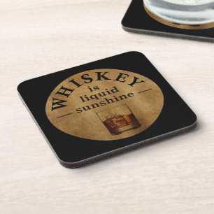 Whiskey quotes funny drinking sayings coaster