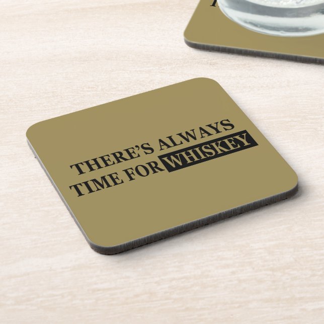 Whiskey quotes funny drinking sayings coaster (Left Side)
