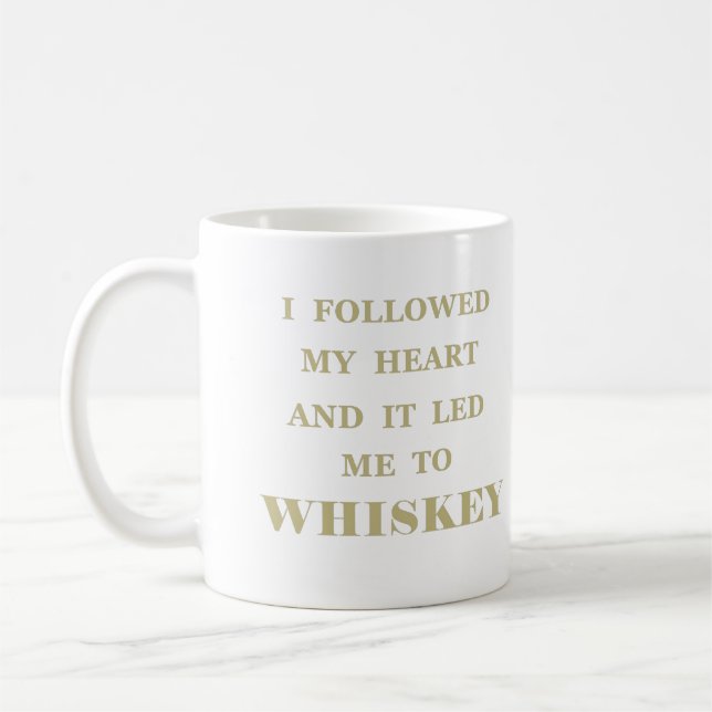 Whiskey quotes funny drinking sayings coffee mug (Left)