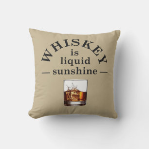Whiskey quotes funny drinking sayings cushion