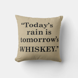 Whiskey quotes funny drinking sayings cushion