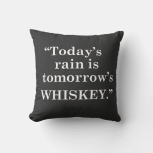 Whiskey quotes funny drinking sayings cushion