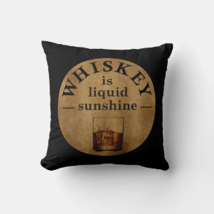 Whiskey quotes funny drinking sayings cushion