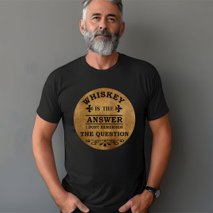 Whiskey quotes funny drinking sayings T-Shirt