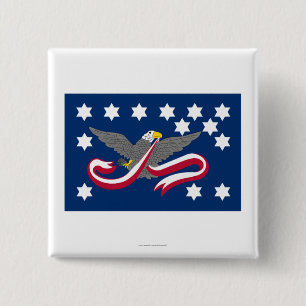 Whiskey Rebellion Flag 15 Cm Square Badge