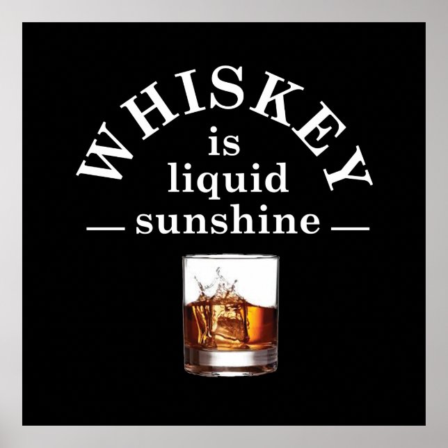 whiskey sayings quotes whiskey slogan poster (Front)