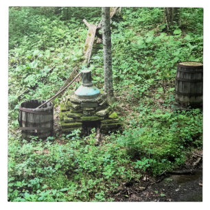 Whiskey Still at Mabry Mill, Virginia Tile