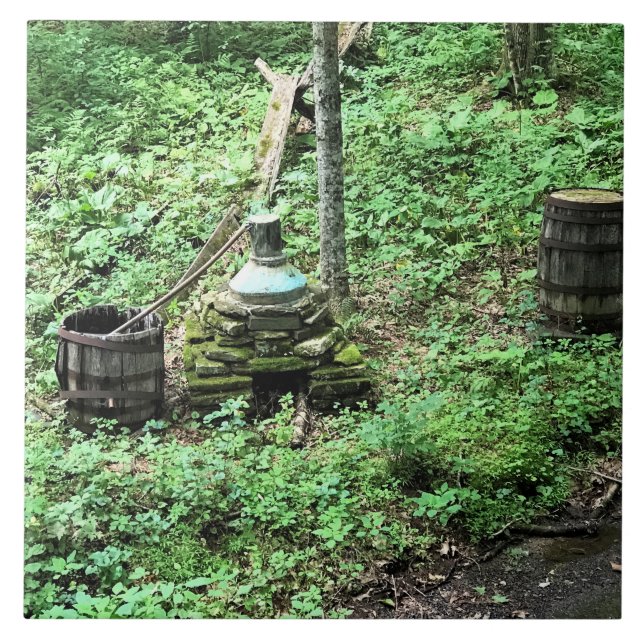 Whiskey Still at Mabry Mill, Virginia Tile (Front)