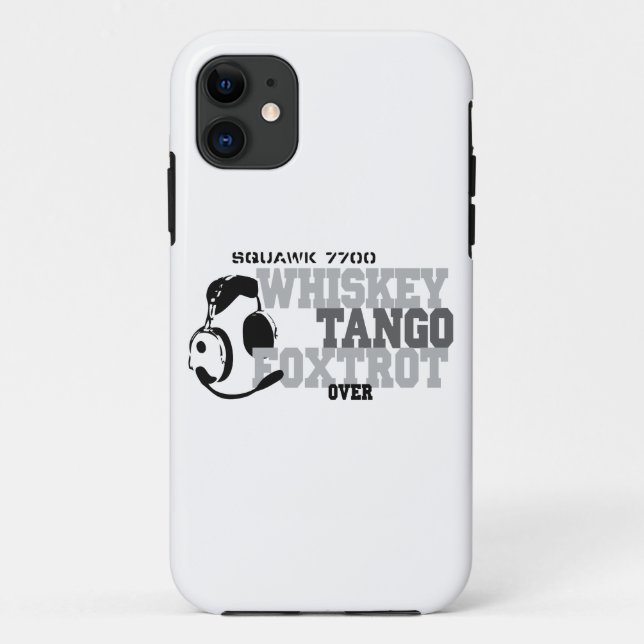 Whiskey Tango Foxtrot - Aviation Humour Case-Mate iPhone Case (Back)