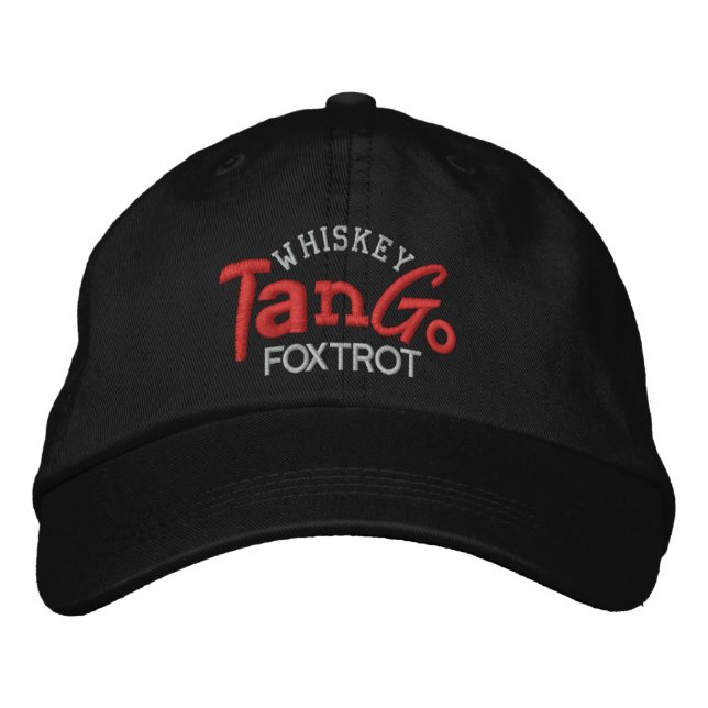 Whiskey Tango Foxtrot Embroidery Hat (Front)