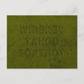 Whiskey Tango Foxtrot Postcard