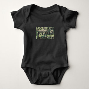 Whiskey Tango Foxtrot WTF Green Camouflage Baby Bodysuit