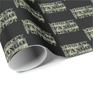 Whiskey Tango Foxtrot WTF Green Camouflage Wrapping Paper