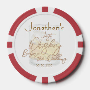Whiskey Wedding Bachelor Party Poker Chips