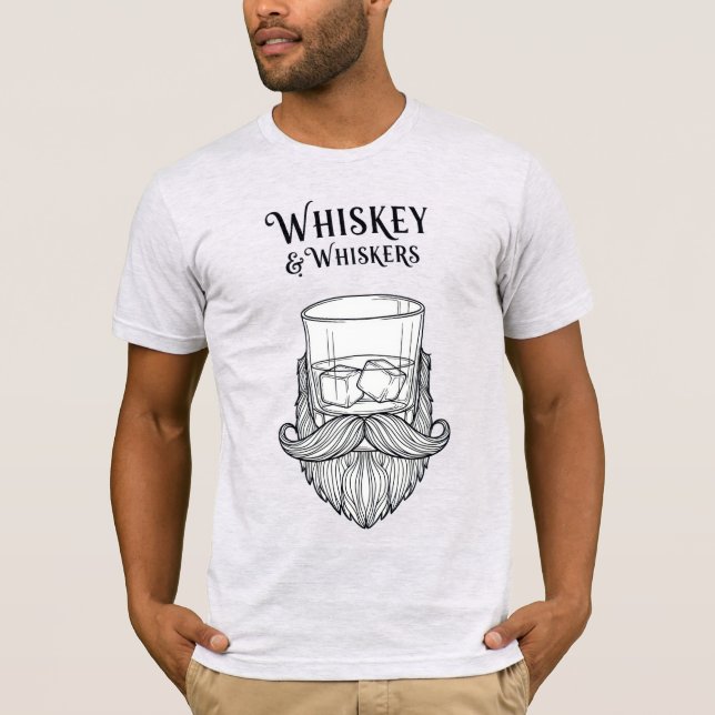 Whiskey & Whiskers T-Shirt (Front)