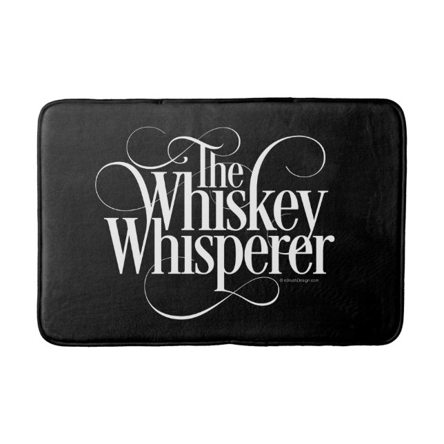 Whiskey Whisperer Bath Mat (Front)