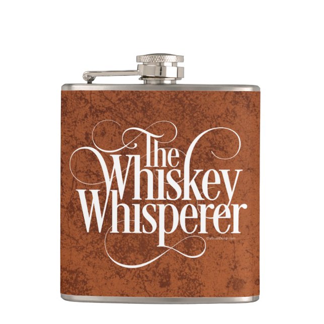 Whiskey Whisperer Hip Flask (Front)