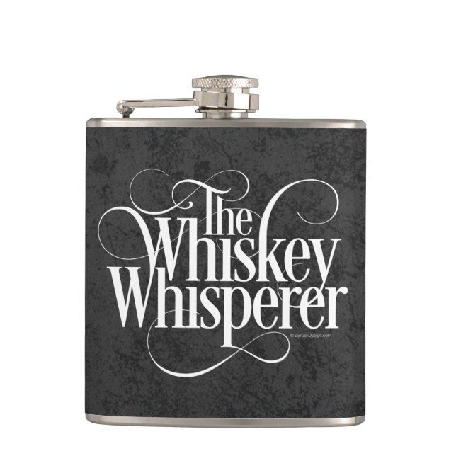 Whiskey Whisperer Hip Flask (Front)