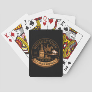 Whiskeytown – Historic California Vintage Emblem Playing Cards