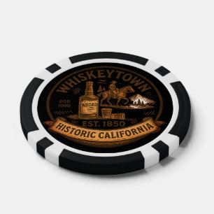 Whiskeytown – Historic California Vintage Emblem Poker Chips