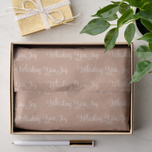 Whisking You Joy Cosy Warm Cinnamon Beige Tissue Paper