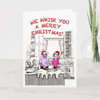 Whisking you Merry Christmas Holiday Card