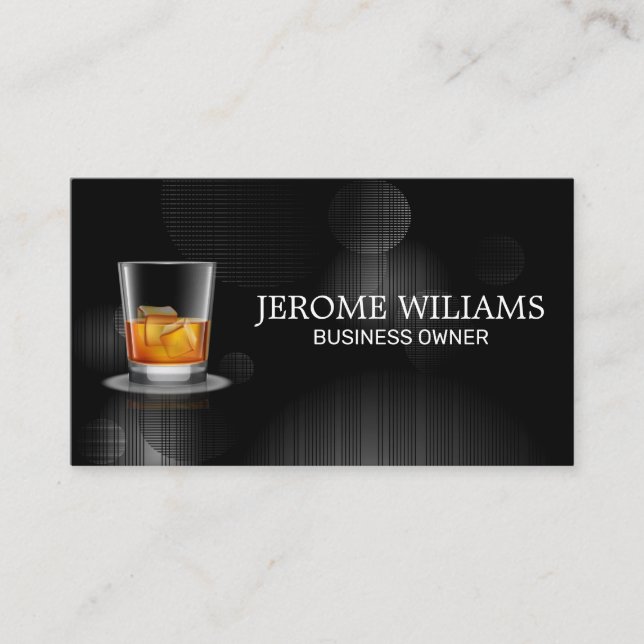 Whisky Glass | Event Planning Business Card (Front)