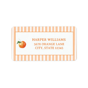 Whismical Little Cutie Orange Address Label