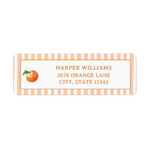 Whismical Little Cutie Orange Return Address