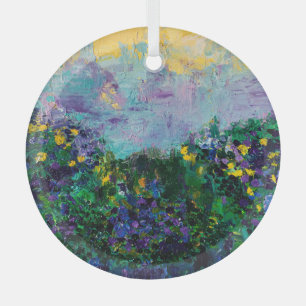 Whisper Blooms Glass Tree Decoration