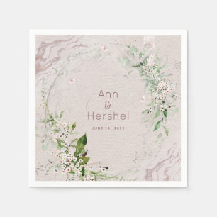 Whisper & Blush 2 Wedding Cocktail Napkins