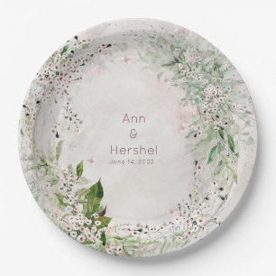 Whisper & Blush Wedding 9 Inch Dinner Plate