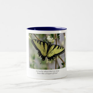 Whisper Butterfly Two-Tone Coffee Mug