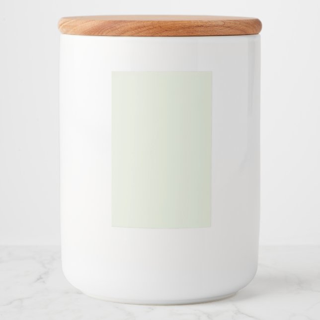 Whisper Green Solid Colour Food Label (Front)